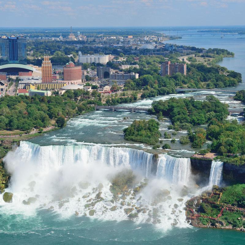Niagara falls from New York