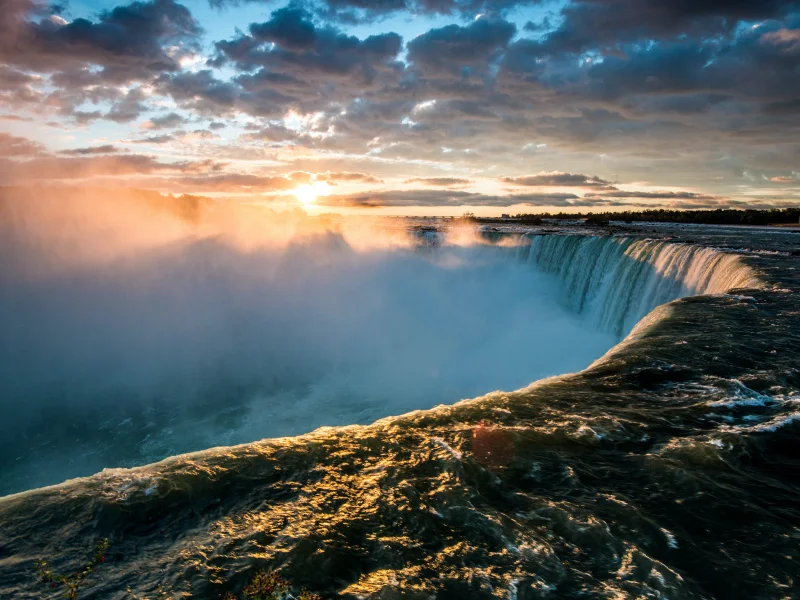 Cataratas del Niágara al Atardecer